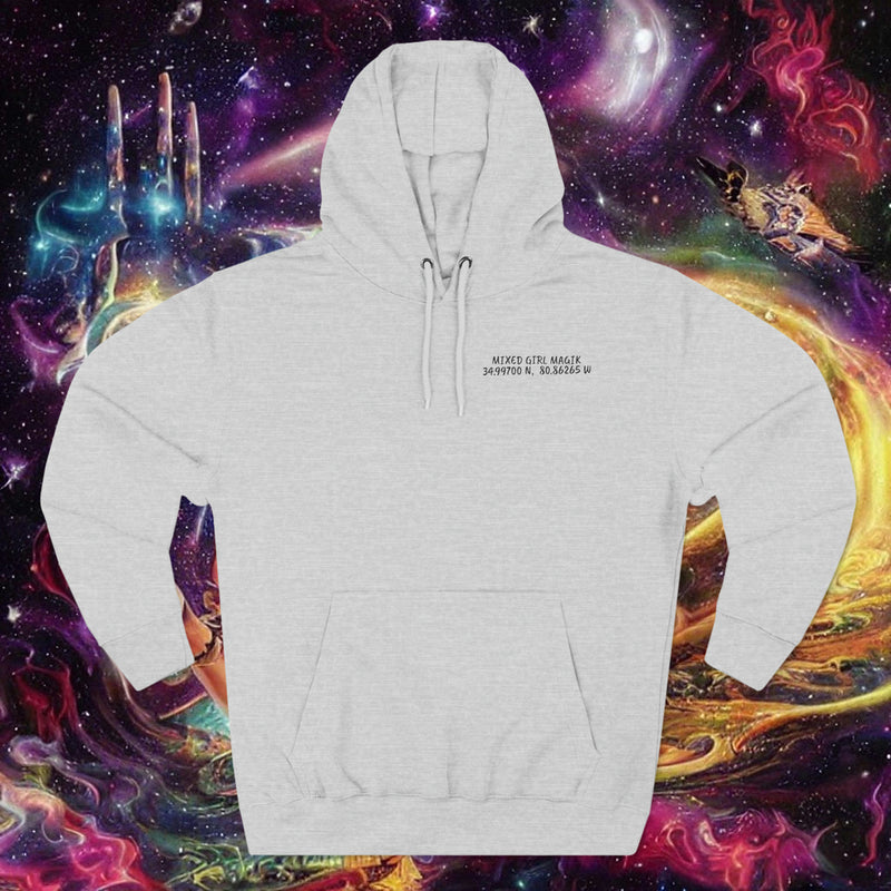 Three-Panel COOR. Fleece Hoodie