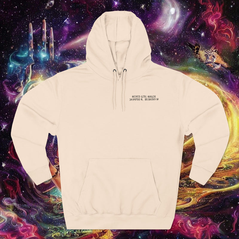 Three-Panel COOR. Fleece Hoodie