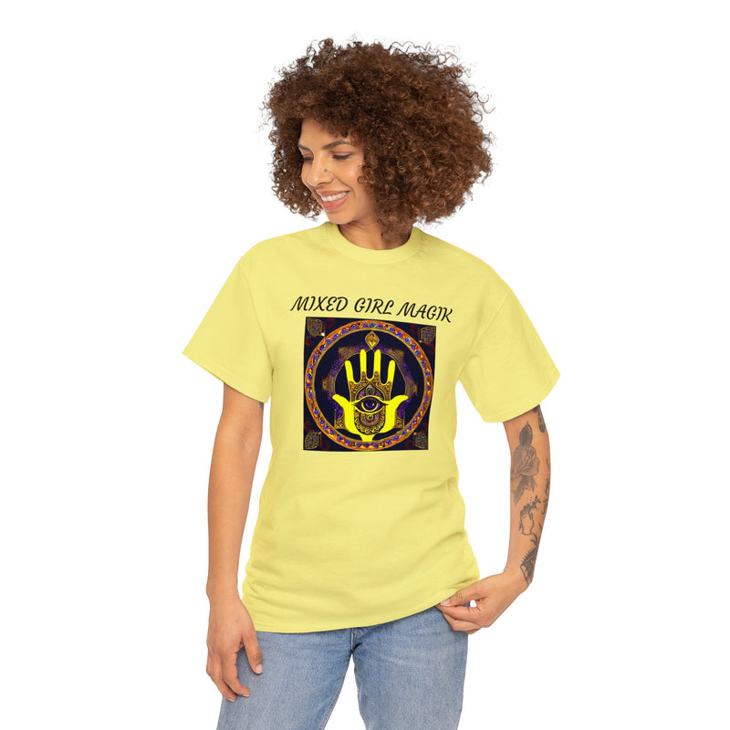 Unisex Heavy Hamsa 5 Cotton Tee