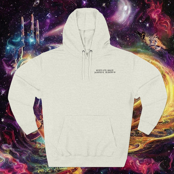 Three-Panel COOR. Fleece Hoodie