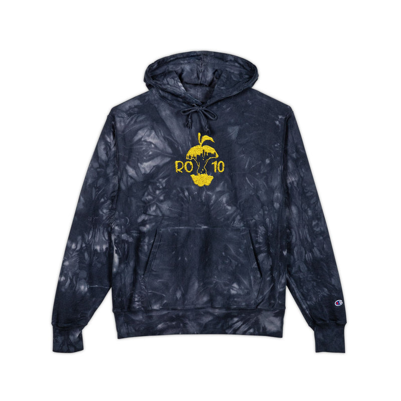 Unisex Champion Tie-Dye Hoodie with Embroidery - Stylish Casual Wear for All Occasions, Trendy Gift Idea, Cozy Comfortable Fashion, [...] - Rot10apples