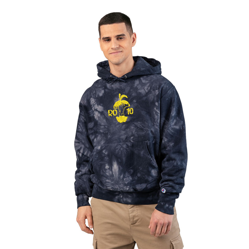Unisex Champion Tie-Dye Hoodie with Embroidery - Stylish Casual Wear for All Occasions, Trendy Gift Idea, Cozy Comfortable Fashion, [...] - Rot10apples