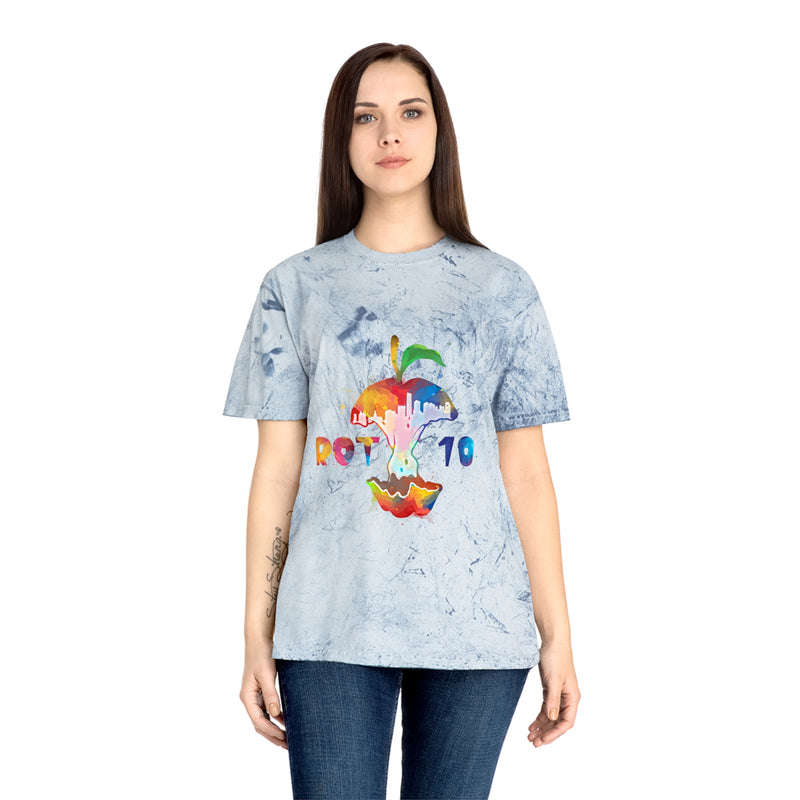 Unisex Color Watercolor Apple Blast T-Shirt