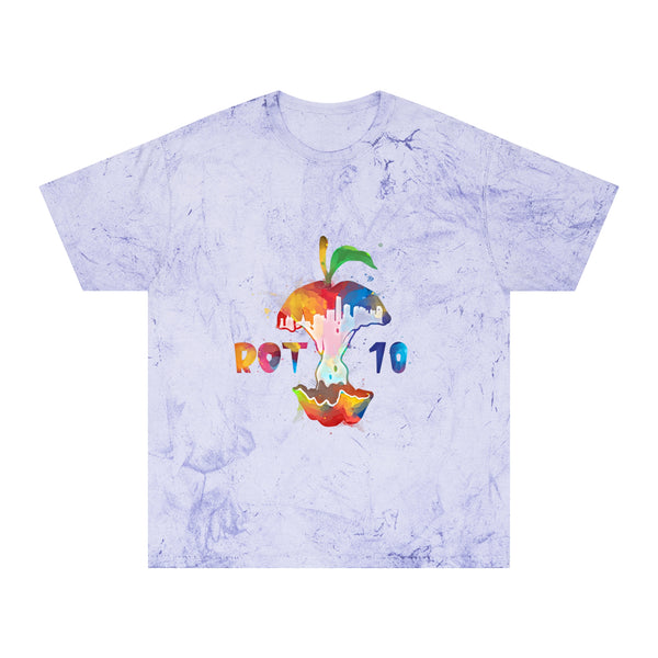 Unisex Color Watercolor Apple Blast T-Shirt