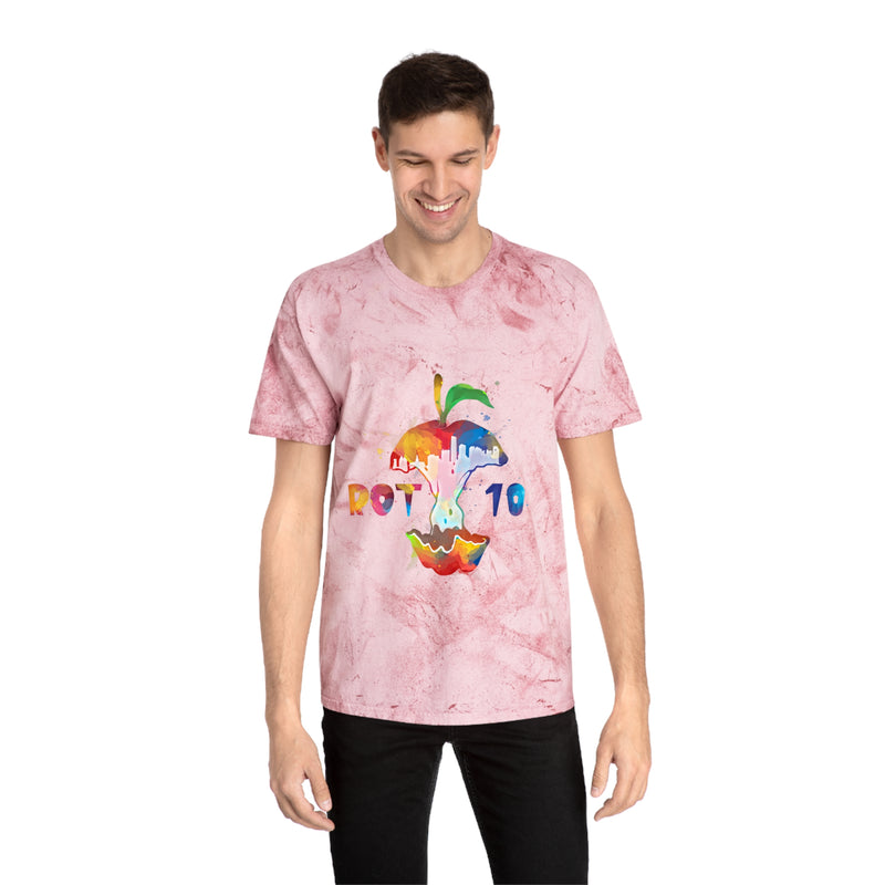 Unisex Color Watercolor Apple Blast T-Shirt