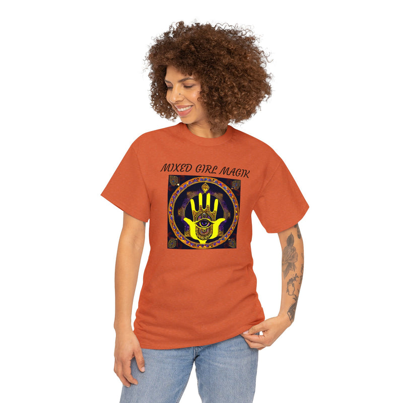 Unisex Heavy Hamsa 5 Cotton Tee