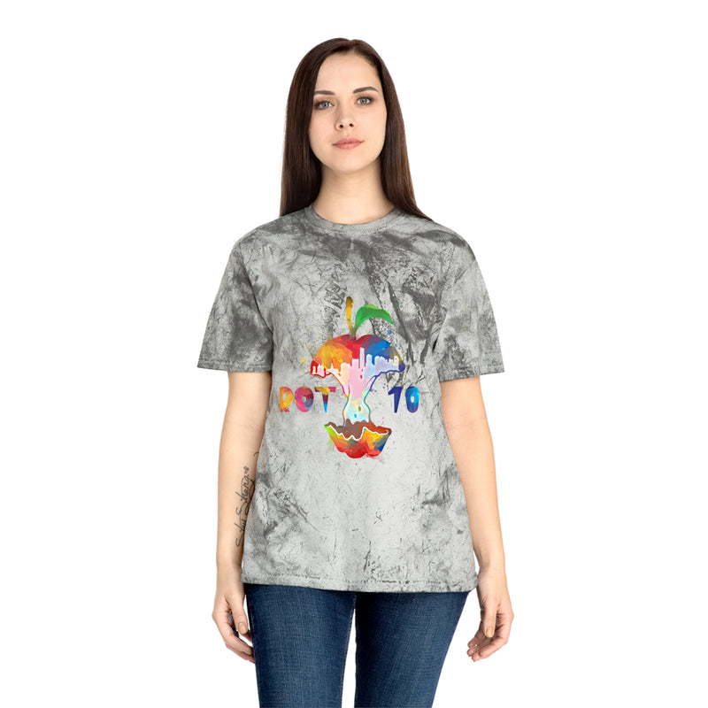 Unisex Color Watercolor Apple Blast T-Shirt