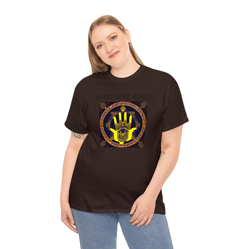 Unisex Heavy Hamsa 5 Cotton Tee