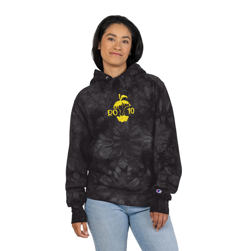 Unisex Champion Tie-Dye Hoodie with Embroidery - Stylish Casual Wear for All Occasions, Trendy Gift Idea, Cozy Comfortable Fashion, [...] - Rot10apples