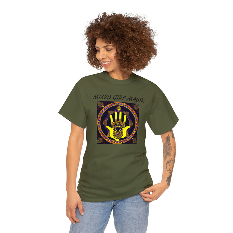 Unisex Heavy Hamsa 5 Cotton Tee