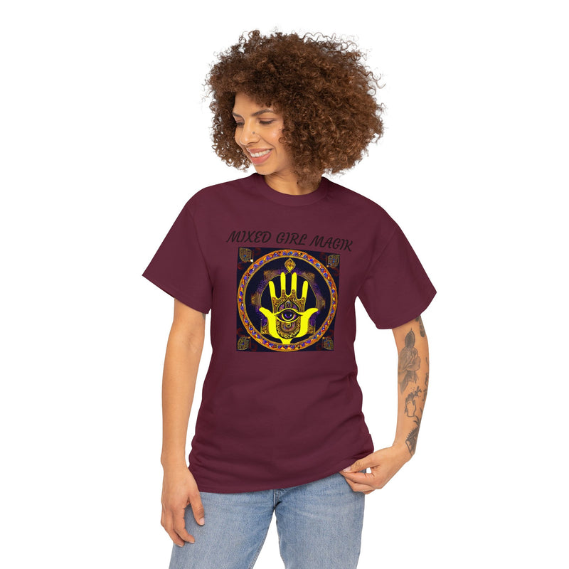 Unisex Heavy Hamsa 5 Cotton Tee