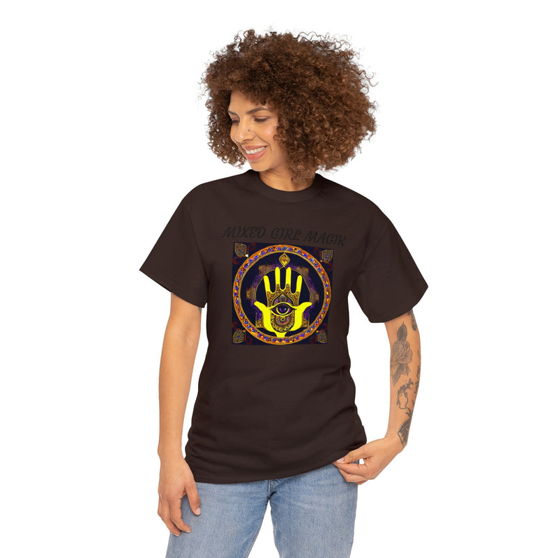 Unisex Heavy Hamsa 5 Cotton Tee