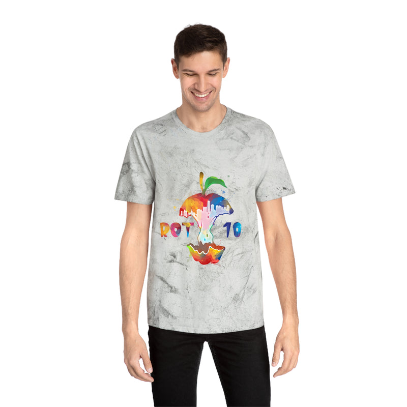 Unisex Color Watercolor Apple Blast T-Shirt