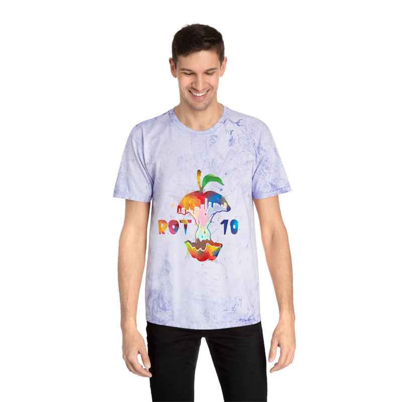 Unisex Color Watercolor Apple Blast T-Shirt