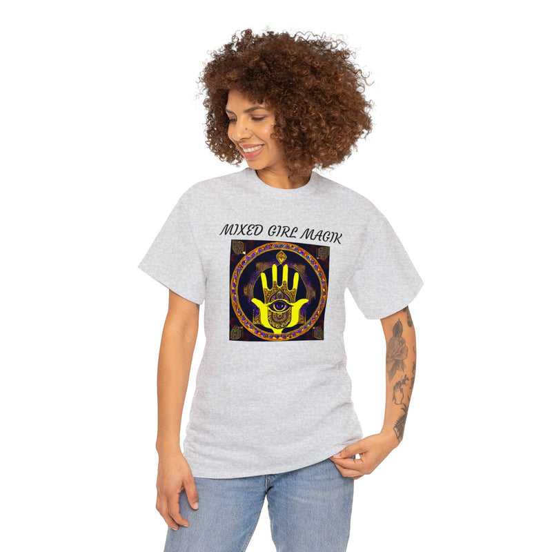 Unisex Heavy Hamsa 5 Cotton Tee