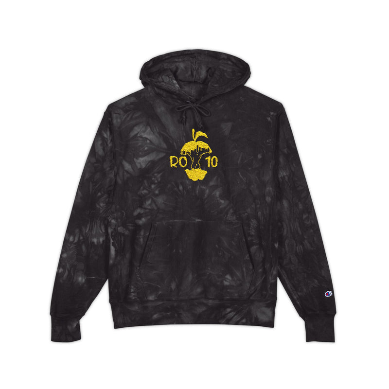 Unisex Champion Tie-Dye Hoodie with Embroidery - Stylish Casual Wear for All Occasions, Trendy Gift Idea, Cozy Comfortable Fashion, [...] - Rot10apples