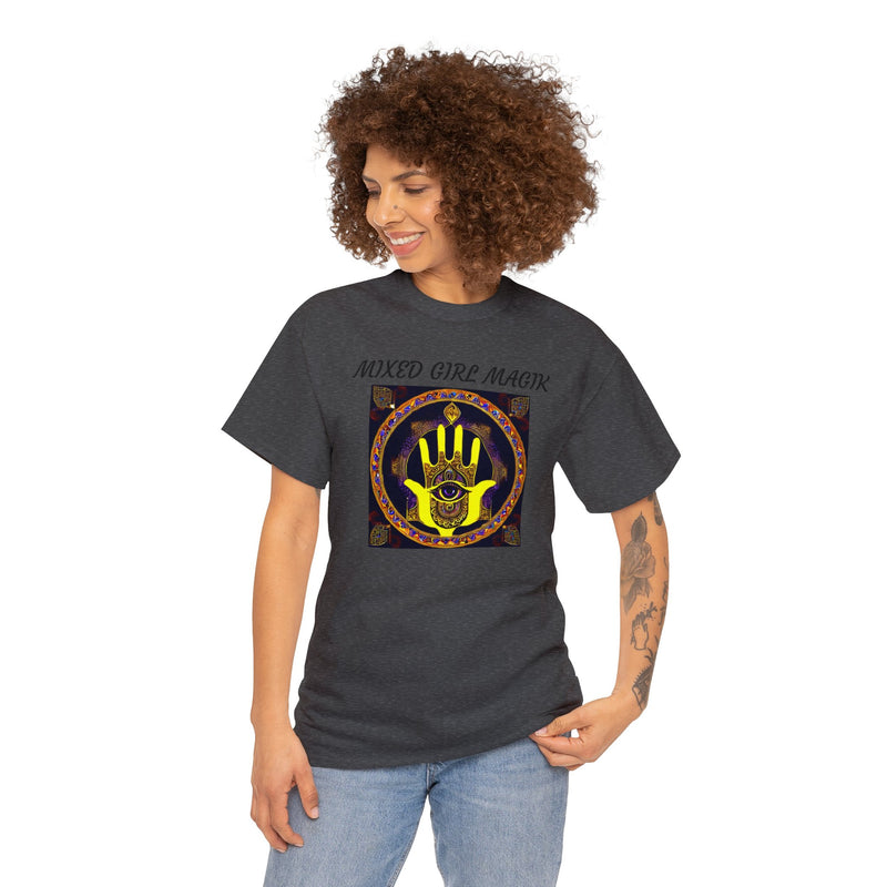 Unisex Heavy Hamsa 5 Cotton Tee