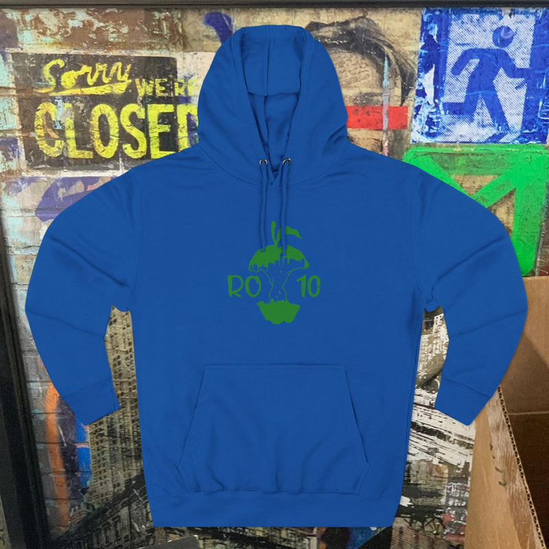 Three-Panel Fleece Hoodie