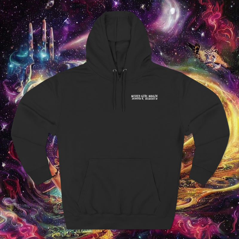 Three-Panel COOR. Fleece Hoodie