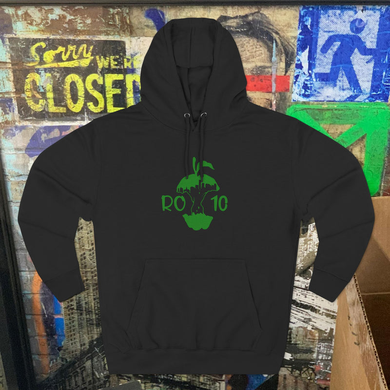 Three-Panel Fleece Hoodie