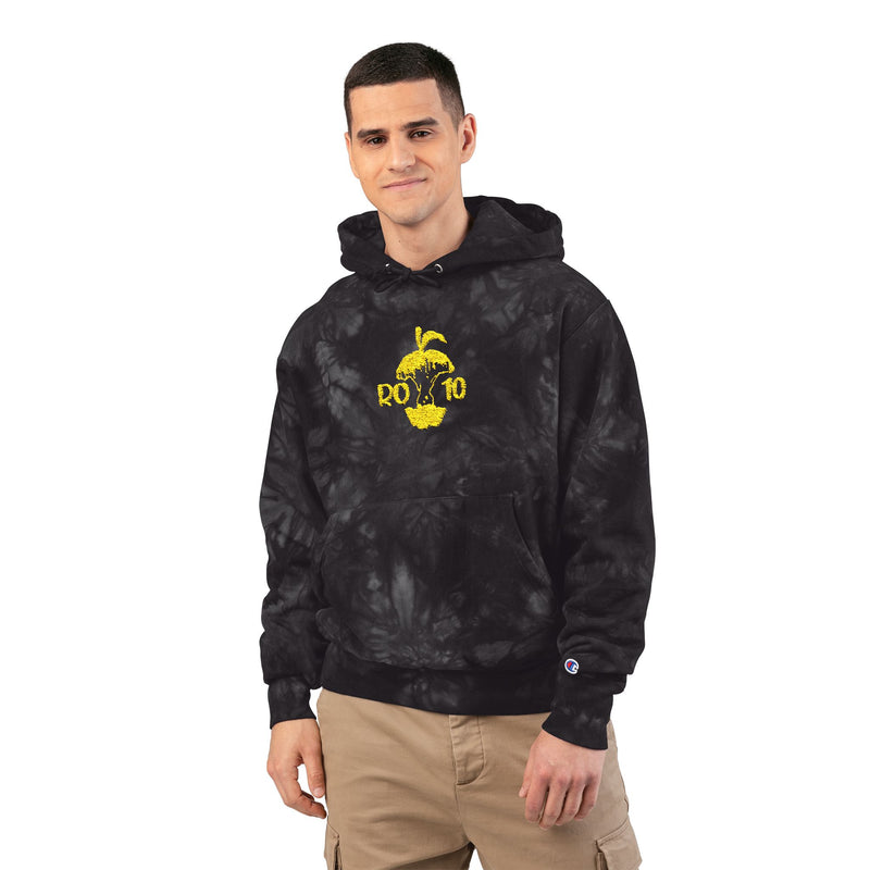 Unisex Champion Tie-Dye Hoodie with Embroidery - Stylish Casual Wear for All Occasions, Trendy Gift Idea, Cozy Comfortable Fashion, [...] - Rot10apples